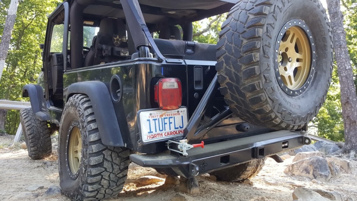 Jeep TJ and LJ NBO Series Rear Bumper (Minor Cutting Required)